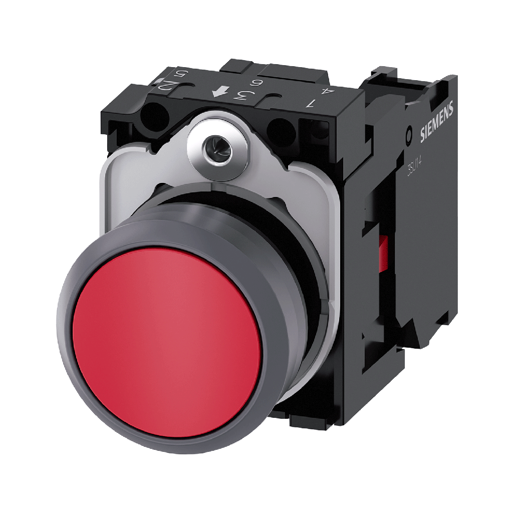[EBSA2-BA42] Pulsador rojo 1NC