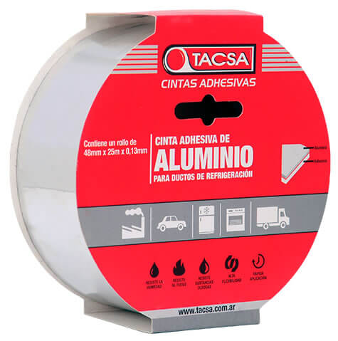 Cinta de Aluminio 48mm x 50m TACSA