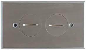[EA-5799FBA] CAJA DE PISO CON TOMA DOBLE 20A 125V EAGLE 5799FBA