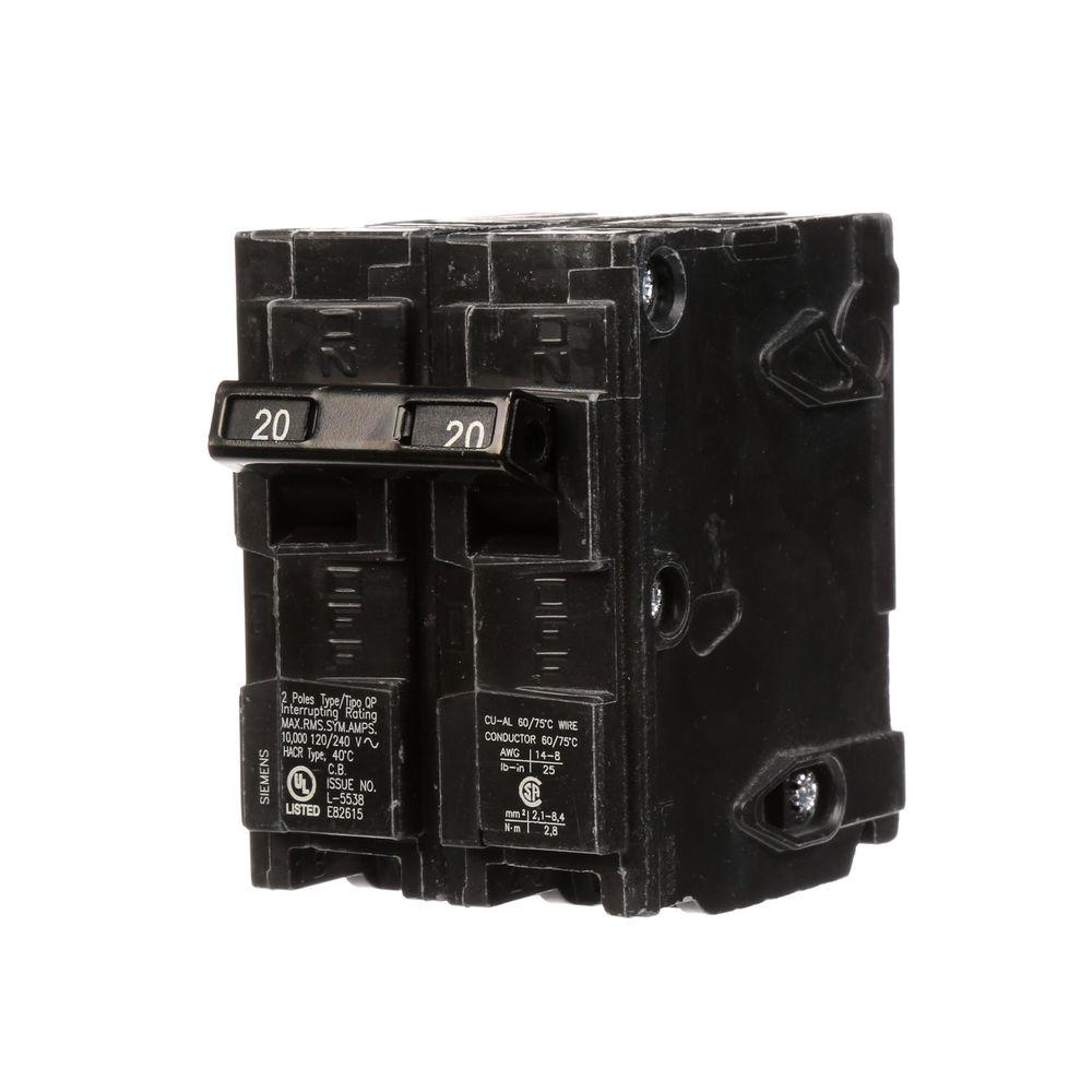 [Q220] BREAKER SIEMENS QP 2X20 AMP