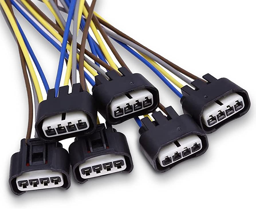 JUEGO DE CONECTOR TIPO ARNES DE 6 VIAS (MACHO Y HE