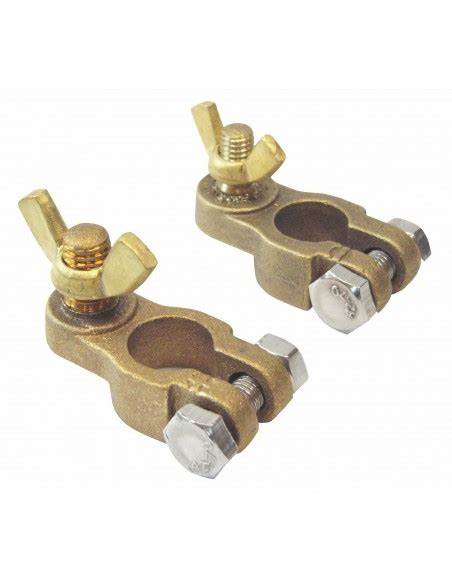 JUEGO DE BORNES DE BRONCE PARA VEHICULO
