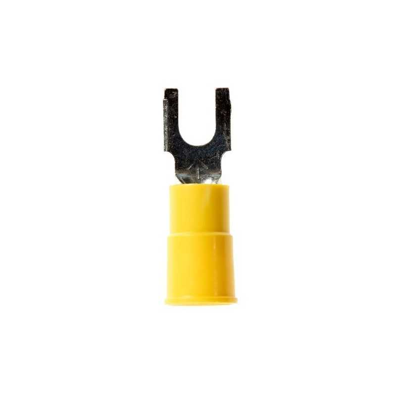 TERMINAL HORQUILLA AMARILLO 1/4 12-10