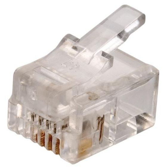 CONECTOR TELEFONICO 4 CONTACTOS RJ11
