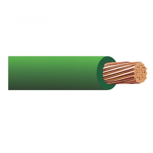 [CU-02VXM] CABLE CU THHN 2 AWG VERDE X MTS