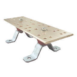 [EGBA14412CC] BARRA P/ TIERRA 1/4 X 4 X 12, C/SOPORTE Y AISLADORES, EGBA14412CC