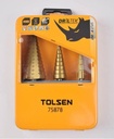 [TOL-75878] KIT DE 3 BROCAS ESCALONADAS DE TITANIO