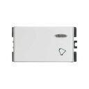 [25160-30] PULSADOR UNIPOLAR C/VISOR BLANCO