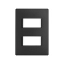 [2600612-071] PLACA 2MODULOS S/CHASIS - NEGRO AZABACHE S26