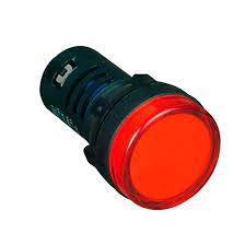 Pulsador con luz piloto roja 1NC 240V