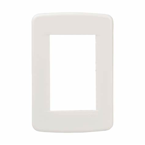 Placa de tres espacios UL MARFIL