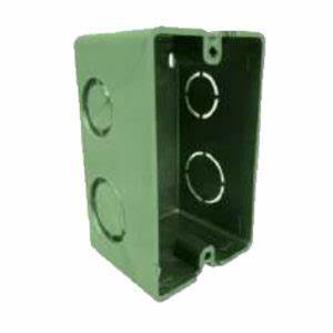 Caja rectangular PVC Argos verde 1/2  x 3/4