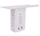 SOCKET UNIVERSAL 6 TOMAS+2USB 2.4A C/PROTECCION 15A/125V+LUZ NOCTURNA