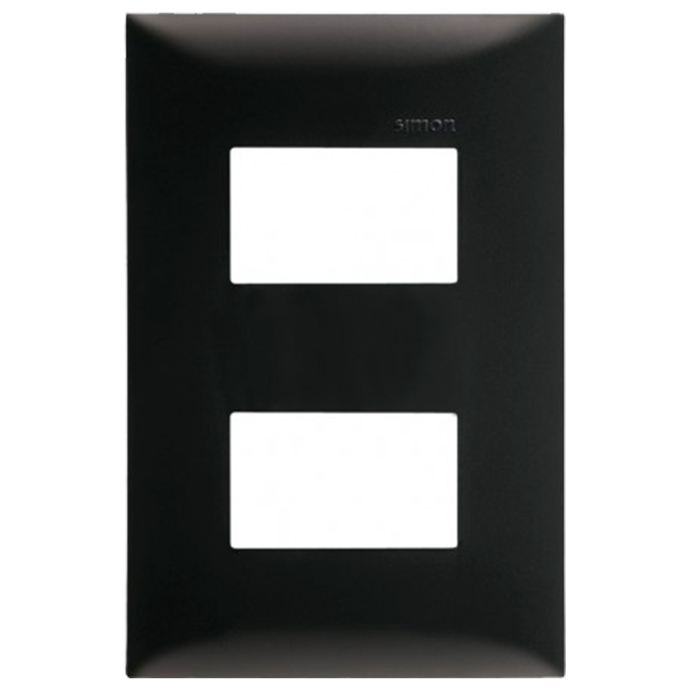 PLACA 2 MOD S/CHASIS NEGRO EBANO S25P