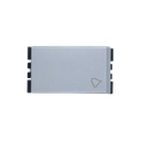 PULSADOR UNIPOLAR ALUMINIO MATE
