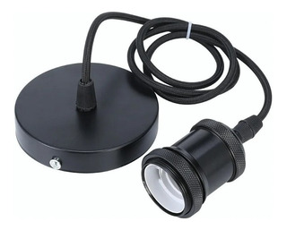 SOCKET TIPO VINTAGE NEGRO 1M