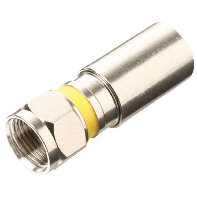 CONECTOR COAXIAL RG-06 DE PRESION (PARA INTEMPERIE)