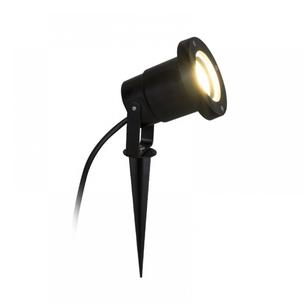 Luminaria de estaca, IP67-IK08, 62X110mm, para Gu10, de aluminio con vidrio temperado claro, Cert.CE