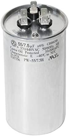 CAPACITOR DE MARCHA 55 MFD 370 VOLT. (VCA)
