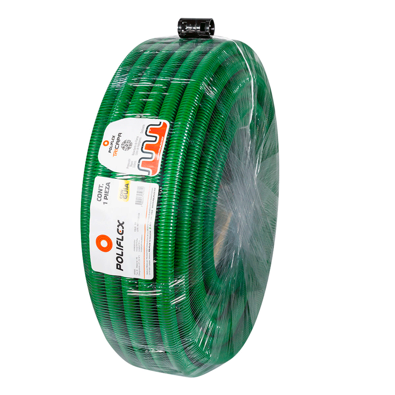 MINI ROLLO POLIFLEX VERDE 1/2" ROLLO CON 20M