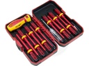 KIT DE DESATORNILLADORES ESTRELLA O PHILLIPS PLANO Y TORX CON PROBADOR DE FASE 13 PIEZAS