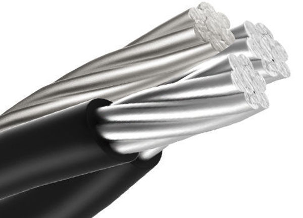 [ACSR3X1/0] Cable Aluminio Triplex 2xWP 2 + ACSR 2 AWG / METROS (NEUTRACEN) (copia)