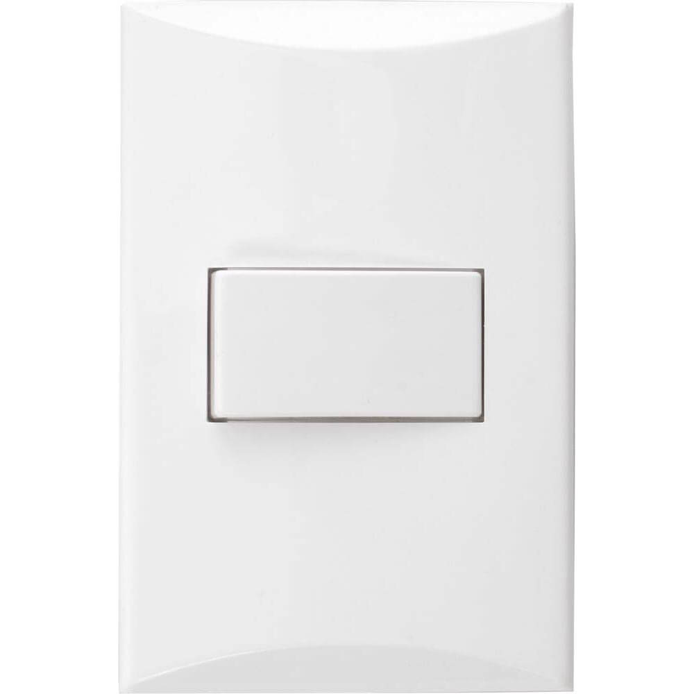 INTERRUPTOR 3 VIAS LÍNEA PLATA BLANCO EAGLE 1001W