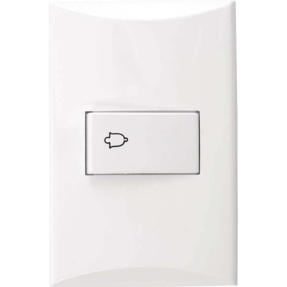 PULSANTE PARA TIMBRE LINEA PLATA BLANCO EAGLE 1002W