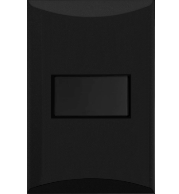 [PLAN-332] PULSANTE PARA TIMBRE LINEA PLATA NEGRA EAGLE 1002W