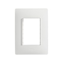 PLACA 3 MODULOS C/CHASIS - BLANCO/BLANCO S26