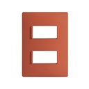 PLACA 3MODULOS S/CHASIS - ROJO CORAL S26 (copia)