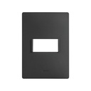 PLACA 1MODULOS S/CHASIS - NEGRO AZABACHE S26