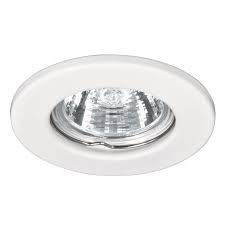 [LUX-A9320-1] SPOT FIJO BLANCO CON BOMBILLO LED GU10 3W 120V 3000K LUX A9320-1
