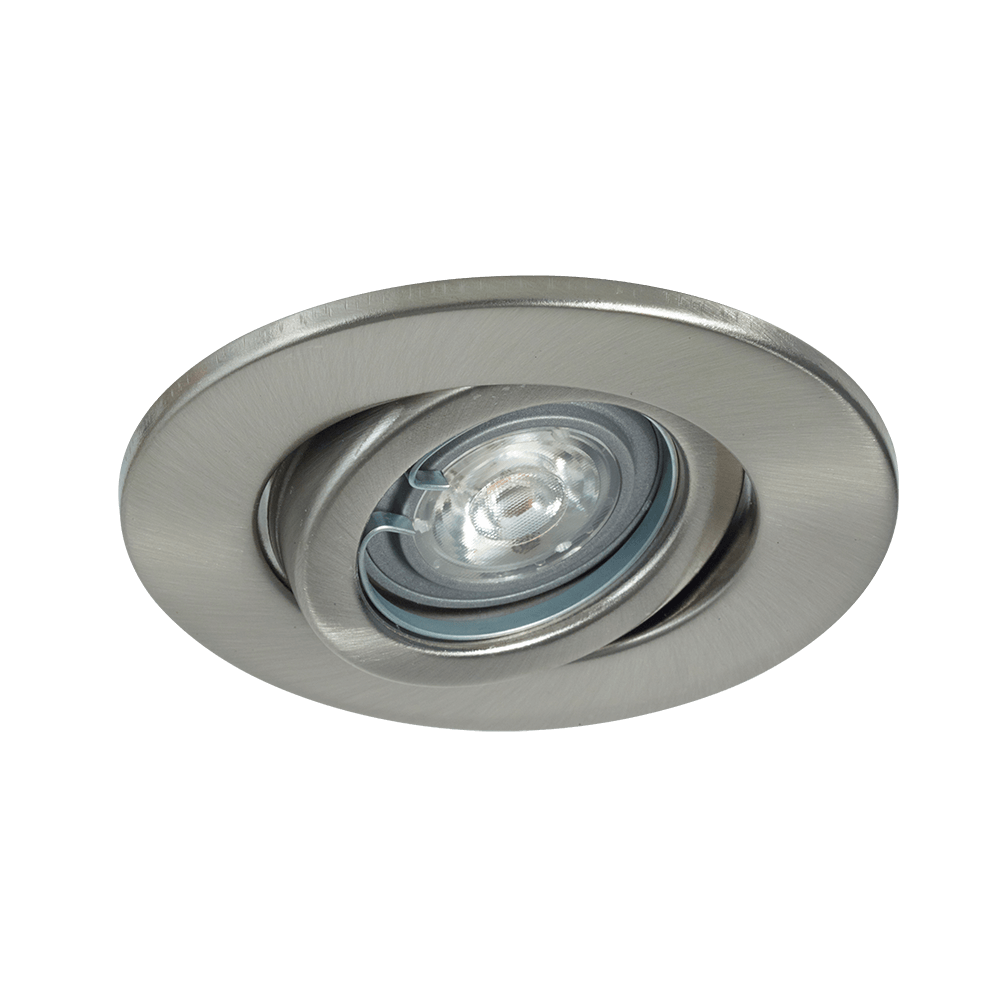 SPOT FIJO SATINADO CON BOMBILLO LED GU10 3W 120V 6000K LUX A9322-1 (copia)