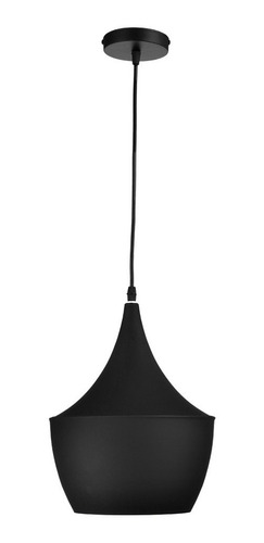 LAMPARA COLGANTE VINTAGE NEGRO 1 LUZ 60W 120V E27 LUX H9298-1