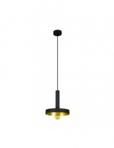 [LUX-H9299 -1] LAMPARA COLGANTE VINTAGE NEGRO 1 LUZ 60W 120V E27 IKE LITE 05404-2 (copia)