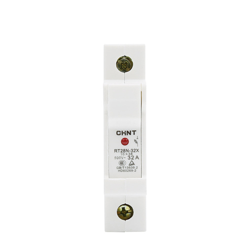 PORTAFUSIBLE 10 DIA X 38MM LARGO HASTA 32A RIEL DIN 1POLO