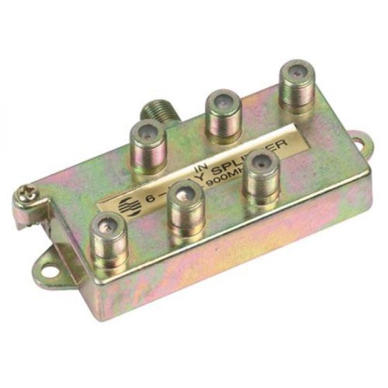 Divisor Coaxial Spliter de 6 salidas 75 Ohms