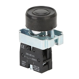 [EBSA2-BP21 N] Pulsador para intemperie NEGRO 1NO