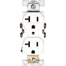 [EA-877W] TOMA DOBLE 20A 125V BLANCO EAGLE 877W