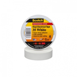 [3M-80610833982] TAPE ELECTRICO 35 19MM X 20,1M BLANCO SCOTCH 3M 80610833982 (100)
