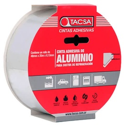 [PTTACSA004AL] Cinta de Aluminio 48mm x 25m TACSA