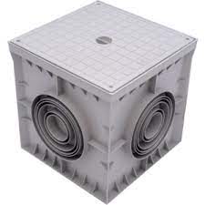 [CAJ217] CAJA DE REGISTRO PLASTICA 200X200MM C/TAPA LISA