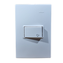 [23150-90] PULSADOR UNIPOLAR SENCILLO BLANCO