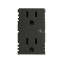 [25424-38] TOMA CTE DUPLEX 2P+T GRAFITO