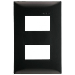 [25612-69] PLACA 2 MOD S/CHASIS NEGRO EBANO S25P