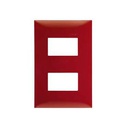 [25612-67] PLACA 2 MÓD S/CHASIS ROJO GAUDI S25P