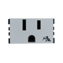 [25422-33] INTERRUPTOR 2 VIAS ALUMINIO MATE