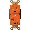 [EA-H8300RN] TOMA GRADO HOSPITAL 20A-125V ANARANJADO EAGLE H8300RN