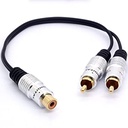[ORO-101-1] CABLE ADAPTADOR RCA TIPO "Y" (13 PULGADAS) / 1 HEM